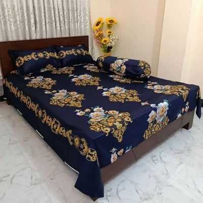 Picture of Zar'rah Shop Luxury King Size Bed Sheet With Matching Pillow Covers (4-Piece Set)