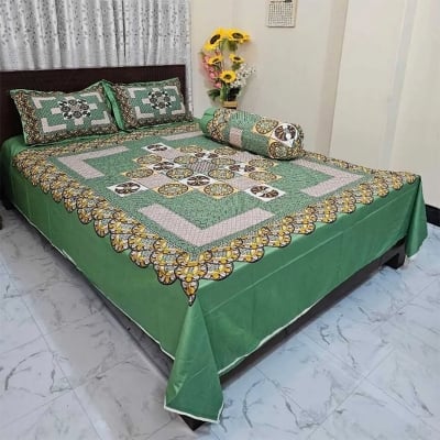 Picture of Zar'rah Shop Luxury King Size Bed Sheet With Matching Pillow Covers (4-Piece Set)