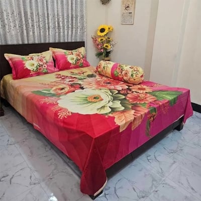 Picture of Zar'rah Shop Luxury King Size Bed Sheet With Matching Pillow Covers (4-Piece Set)