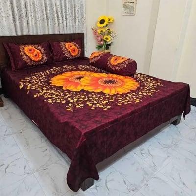 Picture of Zar'rah Shop Luxury King Size Bed Sheet With Matching Pillow Covers (4-Piece Set)