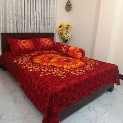 Picture of Zar'rah Shop Luxury King Size Bed Sheet With Matching Pillow Covers (4-Piece Set)