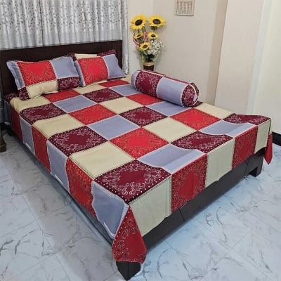 Picture of Zar'rah Shop Luxury King Size Bed Sheet With Matching Pillow Covers (4-Piece Set)