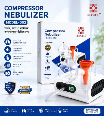 Picture of Getwell Model-002 Premium Compressor Nebulizer Machine