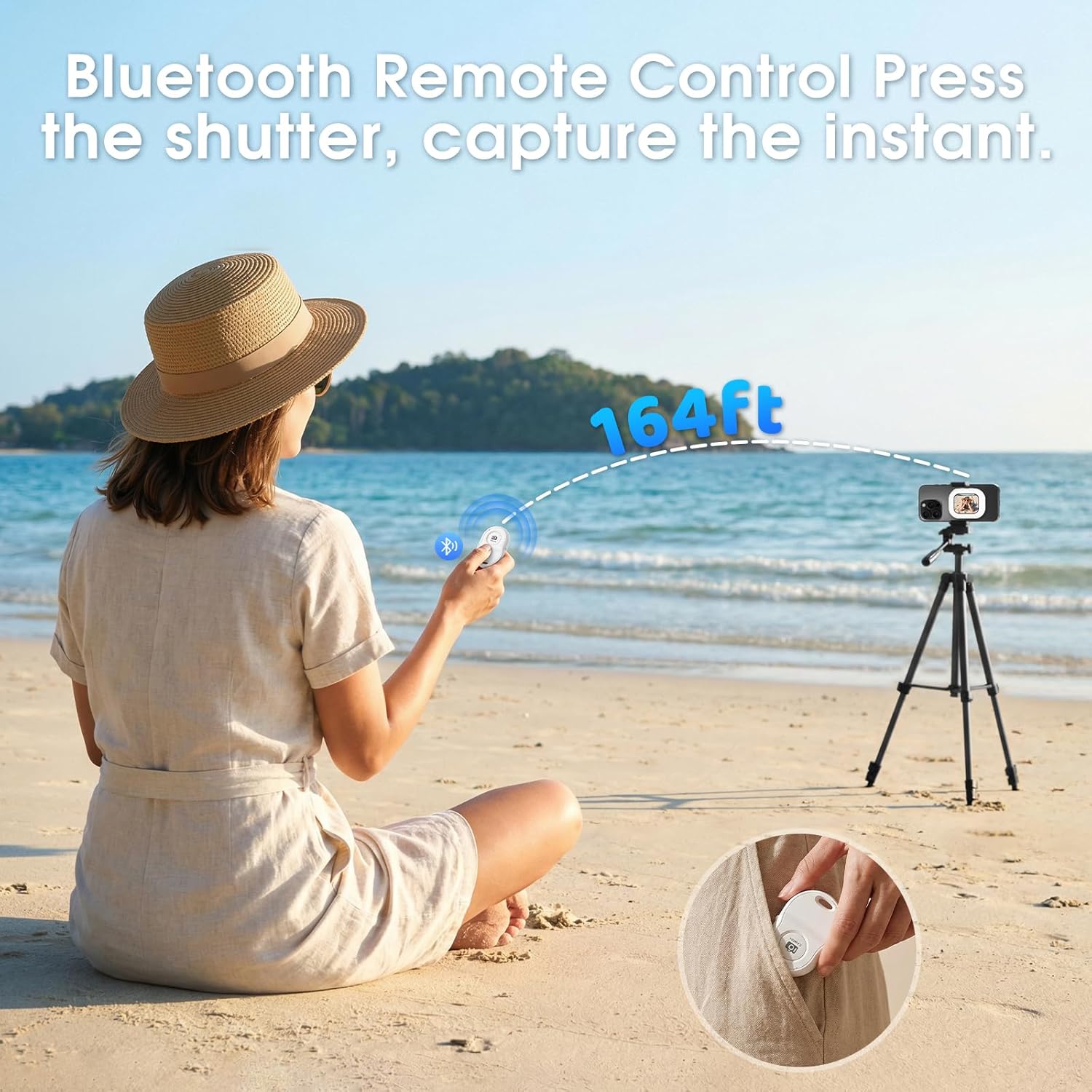 Picture of  T30 Magnetic Selfie Monitor for Phone – Wireless Bluetooth Vlog Selfie Screen & Remote Camera Preview