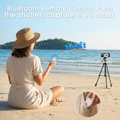Picture of  T30 Magnetic Selfie Monitor for Phone – Wireless Bluetooth Vlog Selfie Screen & Remote Camera Preview