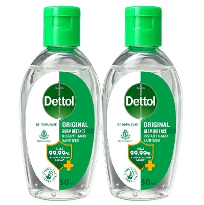 Picture of Dettol Original Instant Hand Sanitizer 50ml Twin Pack