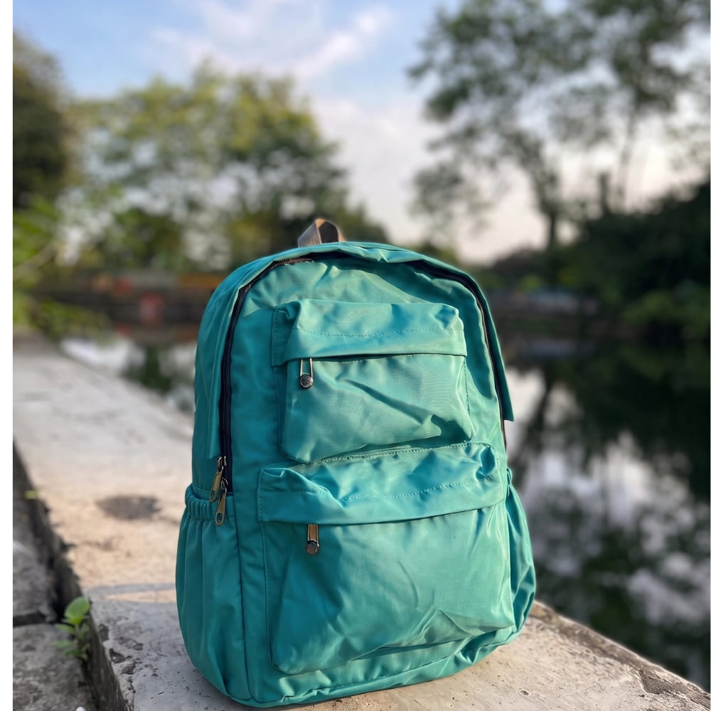Picture of Simple Oxford Large Capacity Comter Backpack - Green