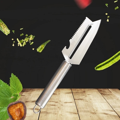 Picture of Multi-function Kitchen Knife, Stainless Steel, Fruit, Vegetable, Fishing Knife, Scale Peeler, Fashion