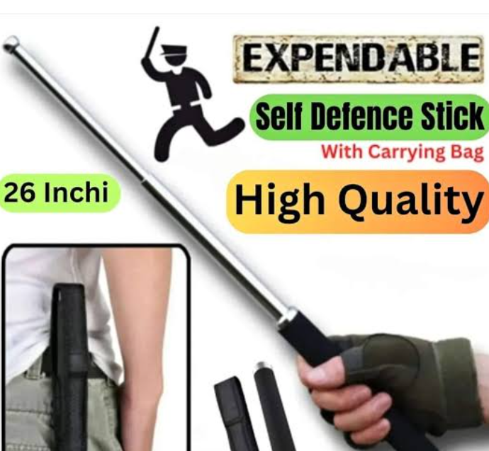 Picture of 3 step metal stick.self-defense.