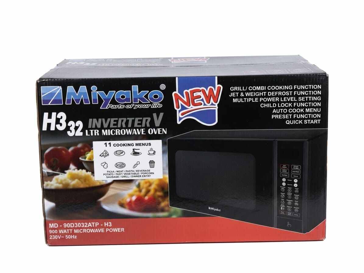 Picture of Miyako 32L H3 Inverter V Microwave Oven + Grill | MD-90D3032ATP-H3