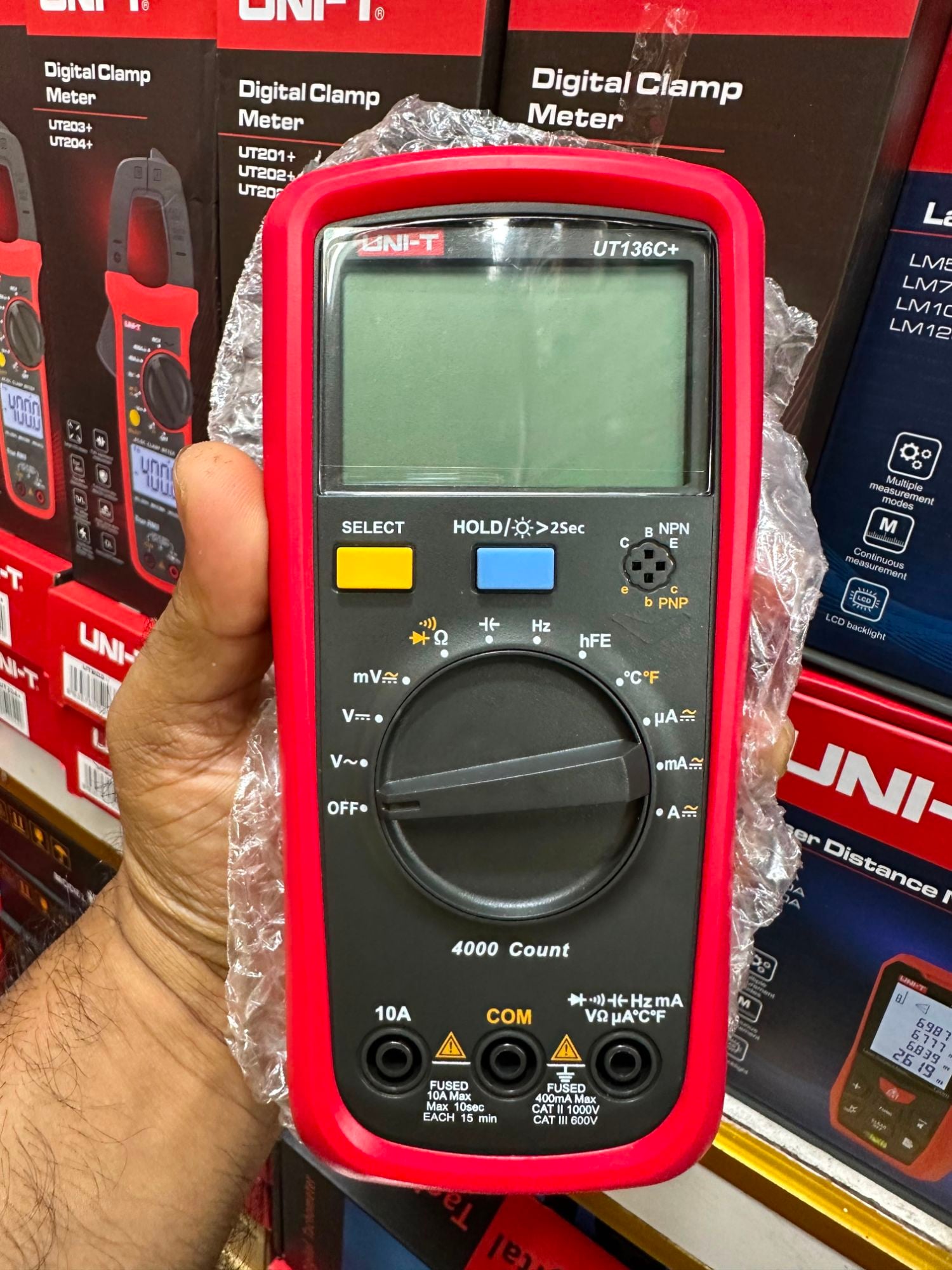 Picture of UNI-T UT136C+ Digital Multimeter-Red