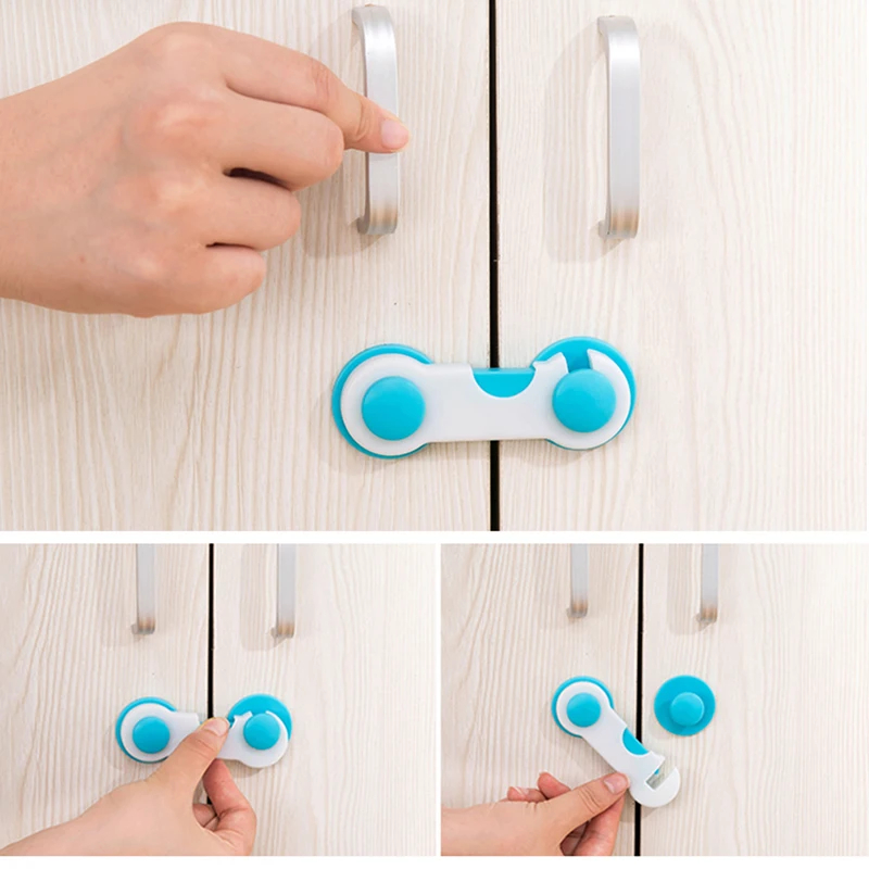 Picture of  5 Pcs Baby Proof Cabinet Drawer and Door Fridge Locks for Kitchen