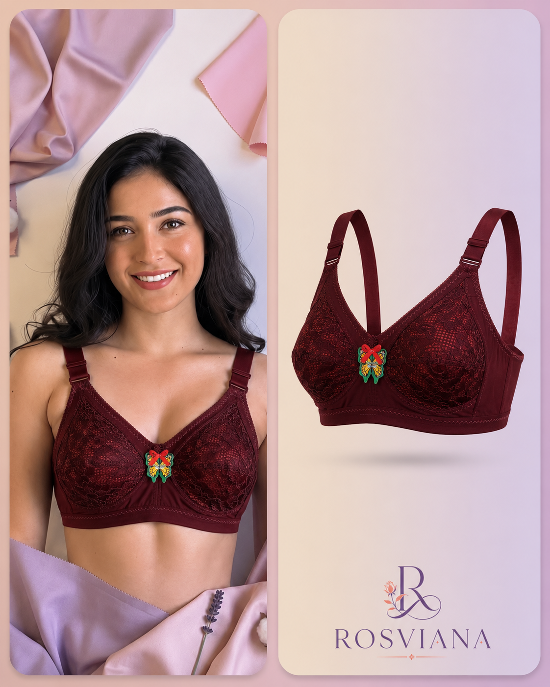 Picture of 4 Pcs AC Net Bra Combo – Comfortable & Stylish Women’s Net Bra Set | Breathable & Soft Fabric | Premium Quality Innerwear