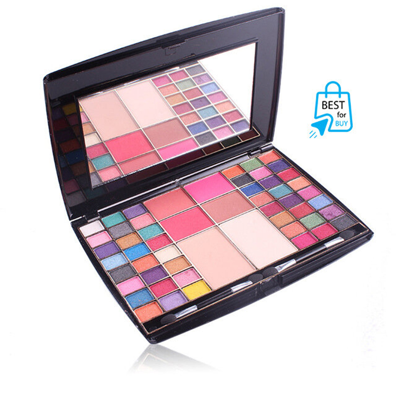 Picture of Roseleaf 3-in-1 Makeup Kit – 48-Colour Eyeshadow, 4-Colour Blusher & 2 Pressed Powders
