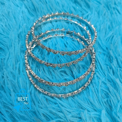 Picture of Exclusive Churi Bangle & Bracelet Set for Women – 2 Pieces-White