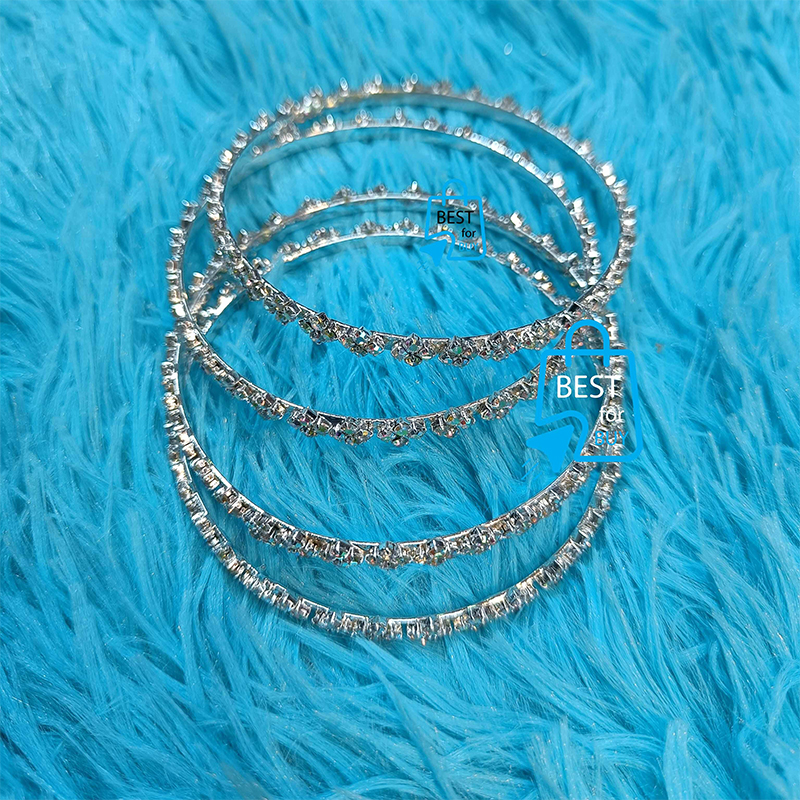Picture of Exclusive Churi Bangle & Bracelet Set for Women – 2 Pieces-White