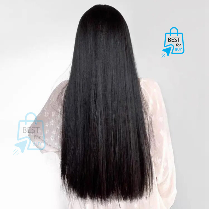 Picture of Women's Long Straight Black Wig Hairpiece for Cosplay-Black