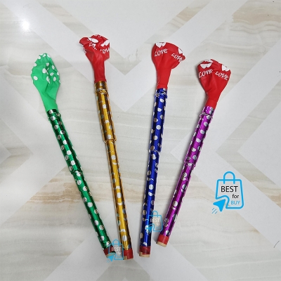Picture of Bellon Basi / Baser Basi Whistle Balloon Toy – Traditional 90s Toy, 1 Piece-Multicolor