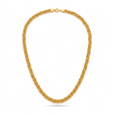 Picture of Premium Gold-Colour Long Chain Necklace for Women & Girls-Gold