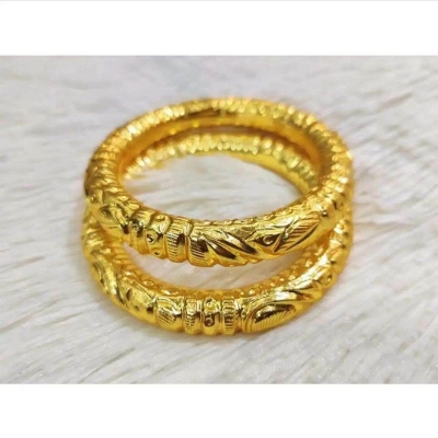 Picture of Gold-Plated Ruli Bala Bangles for Women – 2 Pieces-Gold
