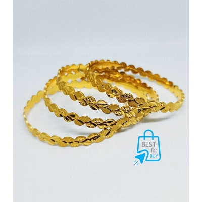 Picture of Gold-Plated Indian Churi Bangles for Women – 4 Pieces