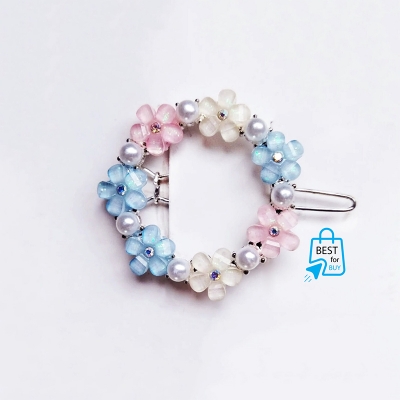 Picture of Rhinestone Flower Hair Clip for Women & Girls