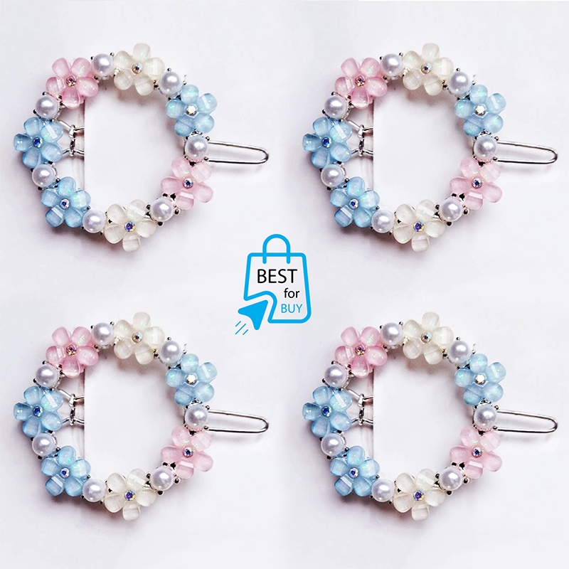 Picture of Rhinestone Flower Hair Clip for Women & Girls