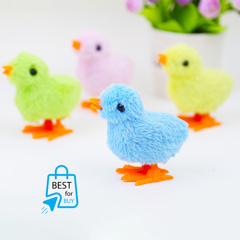 Picture of Wind-Up Jumping Chicken Toy for Kids – Clockwork Walking Chick-Multicolor