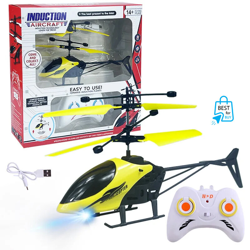 Picture of Infrared Hand-Sensor Rechargeable Mini Helicopter with Remote Control