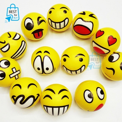 Picture of Emoji Squeeze Stress Ball for Kids & Adults – 1 Piece-Yellow
