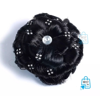 Picture of Khopa Hair Bun Band for Women – Hair Accessory-Black