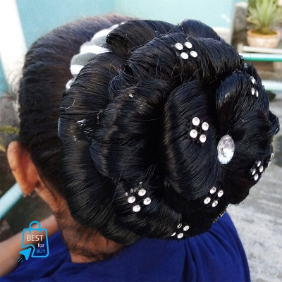 Picture of Khopa Hair Bun Band for Women – Hair Accessory-Black