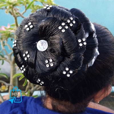 Picture of Khopa Hair Bun Band for Women – Hair Accessory-Black