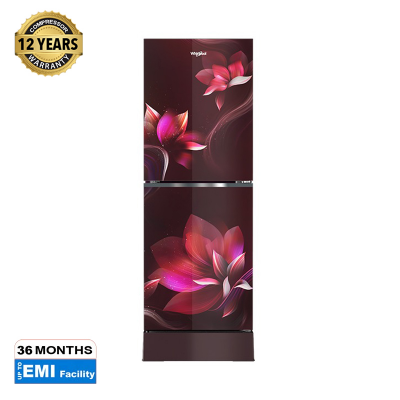 Picture of Whirlpool Fresh Magic Pro 236 Liter Glass Door Floral X Frost Refrigerator