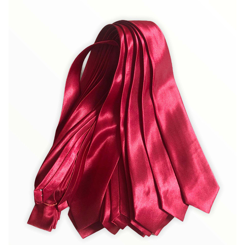 Picture of Maroon New Mens Solid Color Smart Ties - Maroon - Int: One size