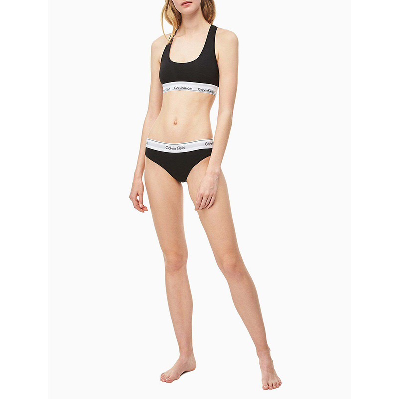 Picture of Cotton Bra and Panty Set for Women - Black - Int:S