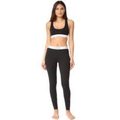 Picture of Cotton Bra and Leggings Set for Women- Black - Int:L