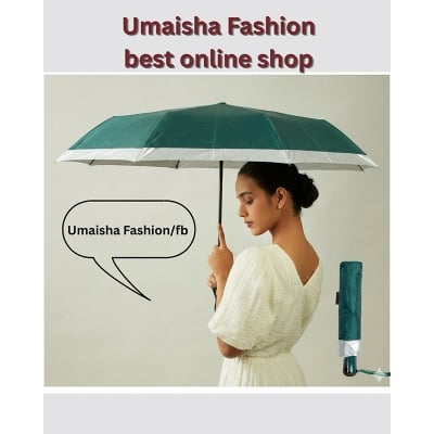 Picture of Auto Open Fashionable World Class Umbrella- 8 sikh - Green - Int: One size