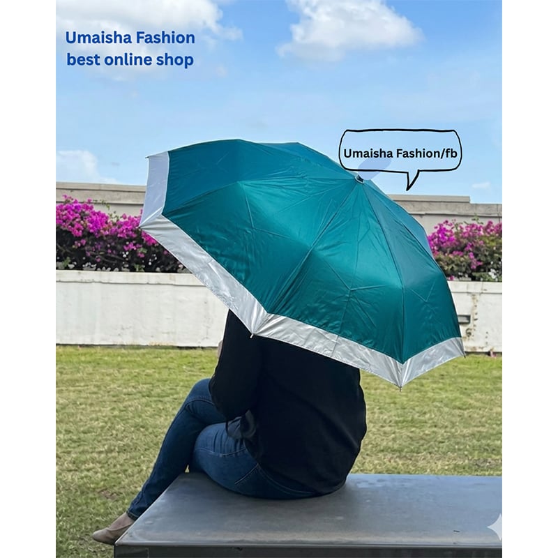 Picture of Auto Open Fashionable World Class Umbrella- 8 sikh - Green - Int: One size