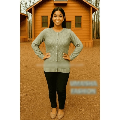 Picture of Women's Long Sleeve Cable Knit Sweater Open Front Cardigan Outerwear long Cardigans Sweaters - Cardigan fish-4 - Int:34