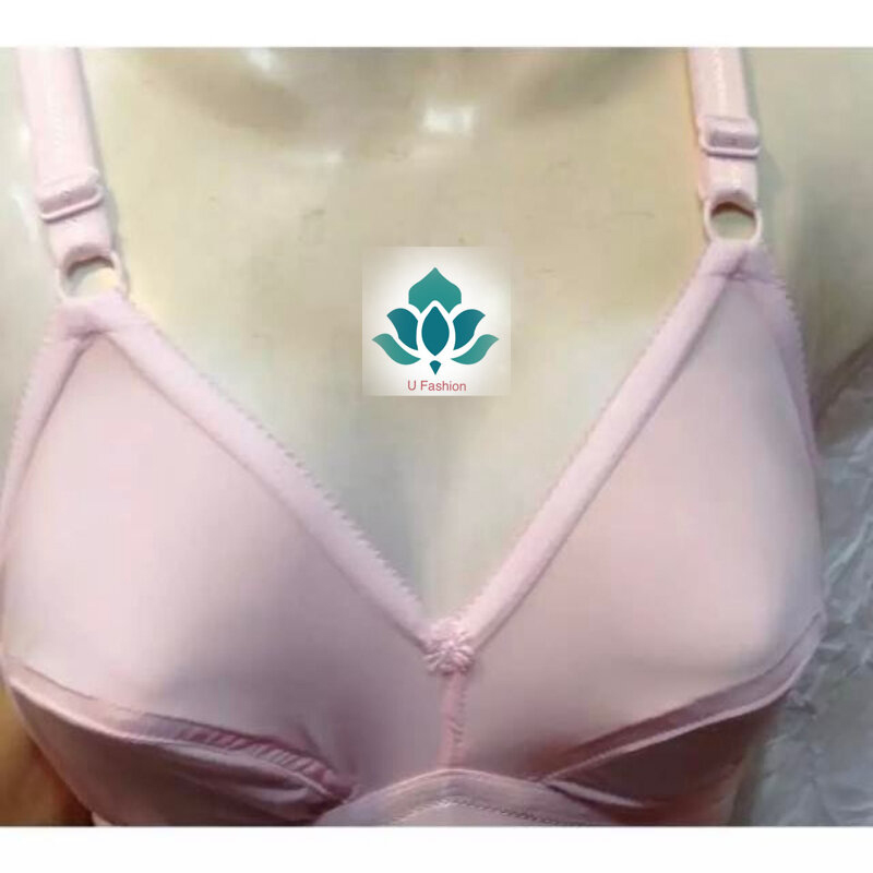 Picture of Soft Streachable Comfortable Bra for Woman - Pink - Int:40
