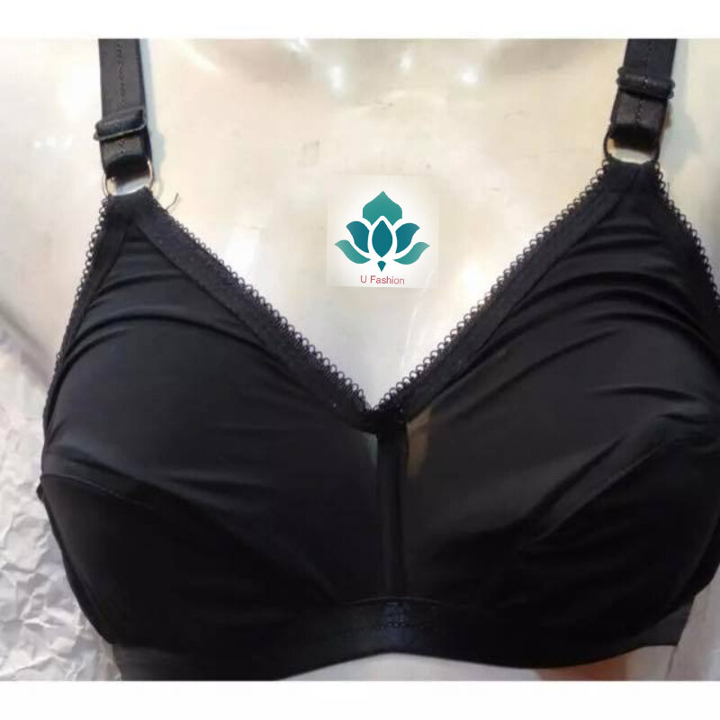 Picture of Soft Streachable Comfortable Bra for Woman - Black - Int:38