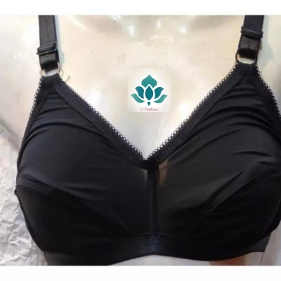 Picture of Soft Streachable Comfortable Bra for Woman - Black - Int:36