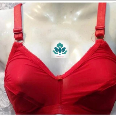 Picture of Soft Streachable Comfortable Bra for Woman - Red - Int:42