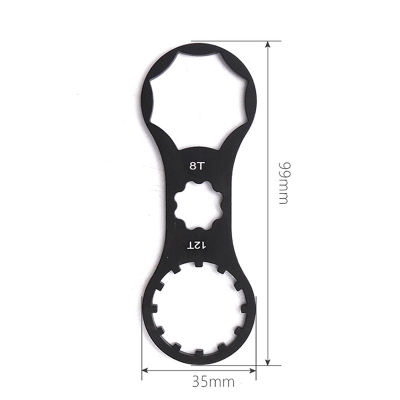 Picture of Bicycle Front Fork Cap Wrench Tool MTB 8T/12T Bike For SR XCR/XCT/XCM/RST Aluminum Alloy Cycling Repaire Tool Bike Accessories