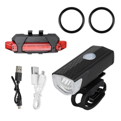 Picture of Powerful Front and Back Bike Light Rechargeable Bicycle Accessories Riding Light