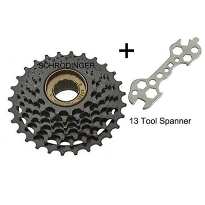 Picture of Bicycle Freewheel 7 Speed Mountain MTB 14-28 Teeth With 13 In 1 Tools Free