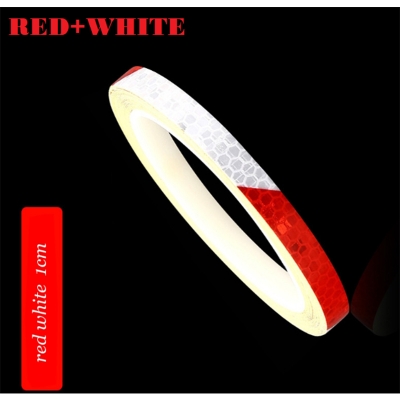 Picture of Bicycle Rim Styling Reflective Fluorescent Stripe Tape Body & Rim Wheel Stripe Tape Stickers 4Pcs