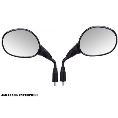 Picture of Shatterproof Glass Rear View Mirror(Black)-2pc For Hero Passion Pro, Splendor Pro