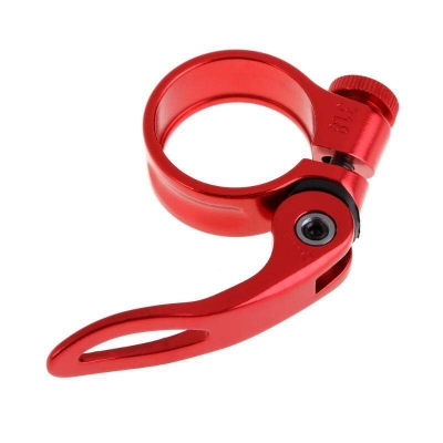 Picture of Aluminum Alloy Seatpost Clamp Quick 31.8mm MTB Bike Cycling Saddle Seat Post Clamp Quick Release Lock